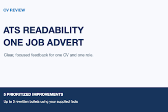 review your CV for ats readability and tailor it to your target job
