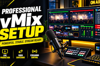 setup vmix multi camera, ndi, and atem for live stream events