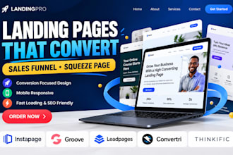 build instapages groovefunnel leadpages funnel converti thinkific landing page