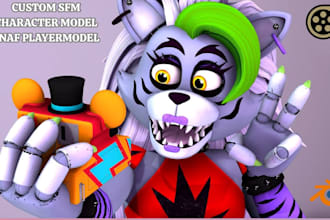create port convert sfm model gmod playermodel tf2 model mmd fnaf animatronic