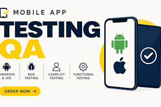 do mobile app testing QA, android ios bug testing, usability, functional testing