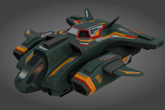 create 3d spaceship or fighter jet model for games, animation and stimulation