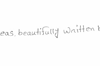do neat handwriting and handwriting transcription