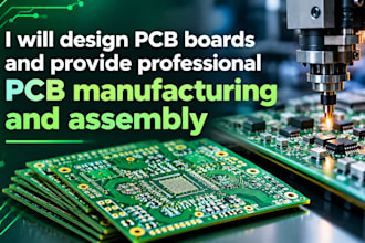 design pcb boards and provide profesional pcb manufacturing and assembly