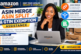 do amazon asin merging asin splitting gtin exemption issues