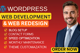 design or redesign wordpress websites and set up substack or beehiiv newsletters