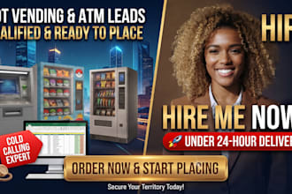 do cold calling for vending machine placement, vending machine locator, atm