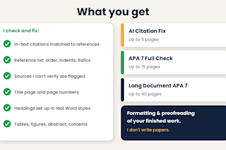 format your document in apa7 format and fix ai citation mistakes