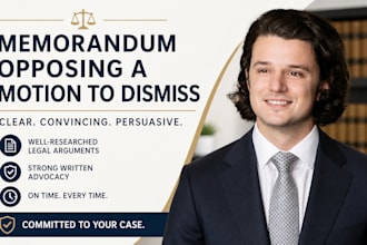 research and draft a US legal memorandum opposing a motion to dismiss accurately