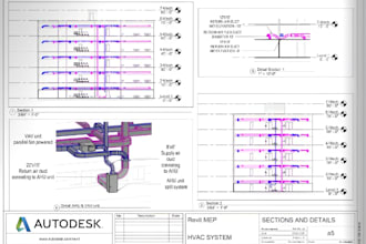 provide manual jds, duct sizing, hvac load calculation, revit mep, permit plan