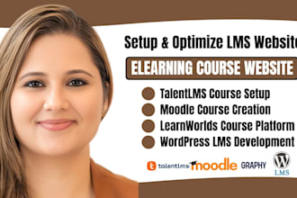 create course content on talentlms learnworld moodle wordpress lms, lms redesign