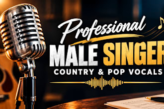 be male vocals gospel choir worship singer for christian gospel song