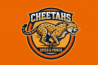 design cheetah mascot logo with 1 day delivery
