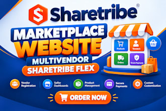 create sharetribe marketplace multivendor website  development sharetribe flex