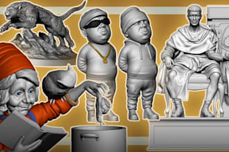 do 3d character modeling for 3d printing