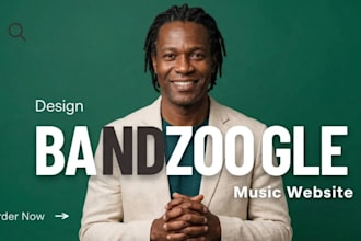 design bandzoogle website redesign music website, bandzoogle store
