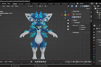 create a custom vrchat avatar, 3d model, rig and unity setup