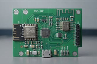esp32 esp8266 iot pcb, schematic, layout and gerber files