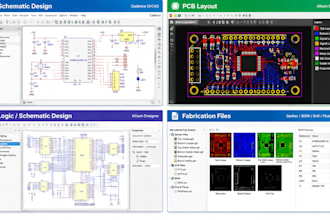 design pcb layout, schematic and fabrication files for your electronic project