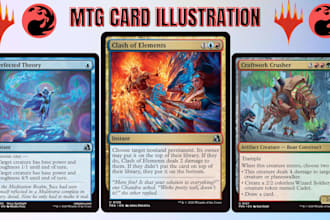 design custom mtg card art tcg cards fantasy cards magic the gathering, edh