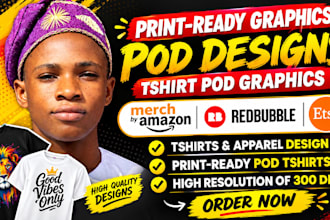 do custom merch by amazon t shirt design and print on demand pod graphics