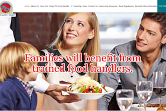 design wix food safety training website haccp training safety instructor website