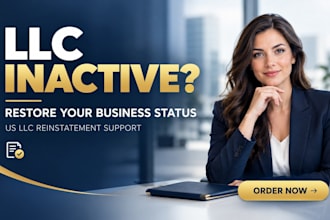 help reinstate your inactive or dissolved US llc and restore good standing