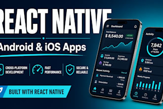 develop a react native mobile app for android and ios