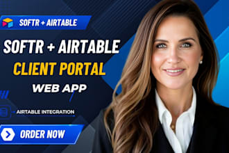 build softr webapp client portal, airtable integration