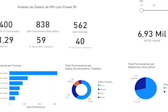 create a professional dashboard with data analysis