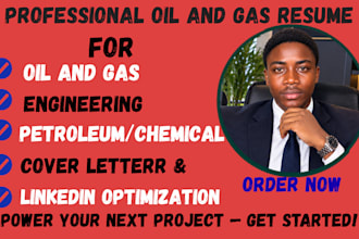 write a professional ats friendly oil and gas resume
