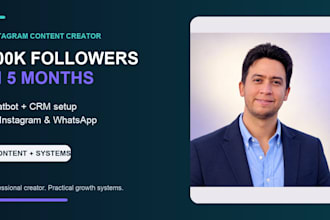 build an instagram and whatsapp chatbot CRM for real estate