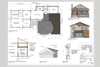 draw renovation home addition drawing house remodeling hvac adu design
