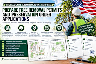 prepare tree removal permits and preservation order application
