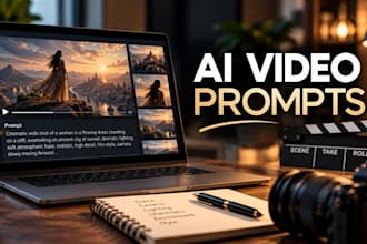 write cinematic ai video prompt for your ideas