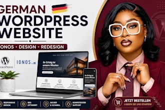 design a german wordpress website, ionos website or redesign german wordpress