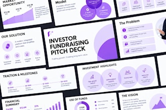 design fundraising powerpoint presentation, grant and crowd funding pitch deck