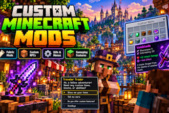 create a custom minecraft java mod for you