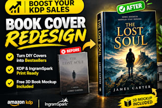 redesign your book cover to look professional and market ready