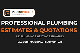 create professional UK plumbing and heating estimates