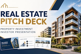 design real estate pitch deck, property investment investor presentation
