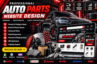 design automotive website auto part store automobile website auto repair website