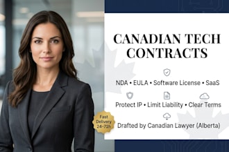 draft a canadian software license agreement for your business