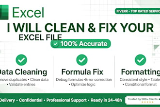 clean and fix your messy excel sheet