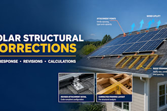 solar permit structural corrections, ahj response and revisions