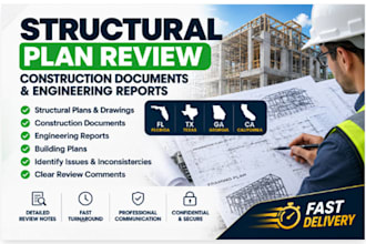 review structural plan construction document and engineering report tx ca ga fl