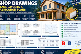 create sip shop drawings, panel layouts, and fabrication plans
