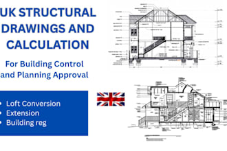 do UK structural calculations and drawings for building control