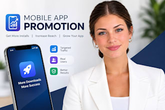 do mobile app promotion for android ios app, game marketing