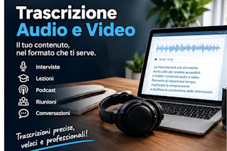 trascrizione audio e video professionale